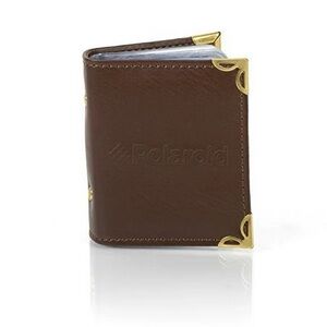 Polaroid Leatherette Photo Album for 2x3" Photo Prints 48 Pictures - Brown